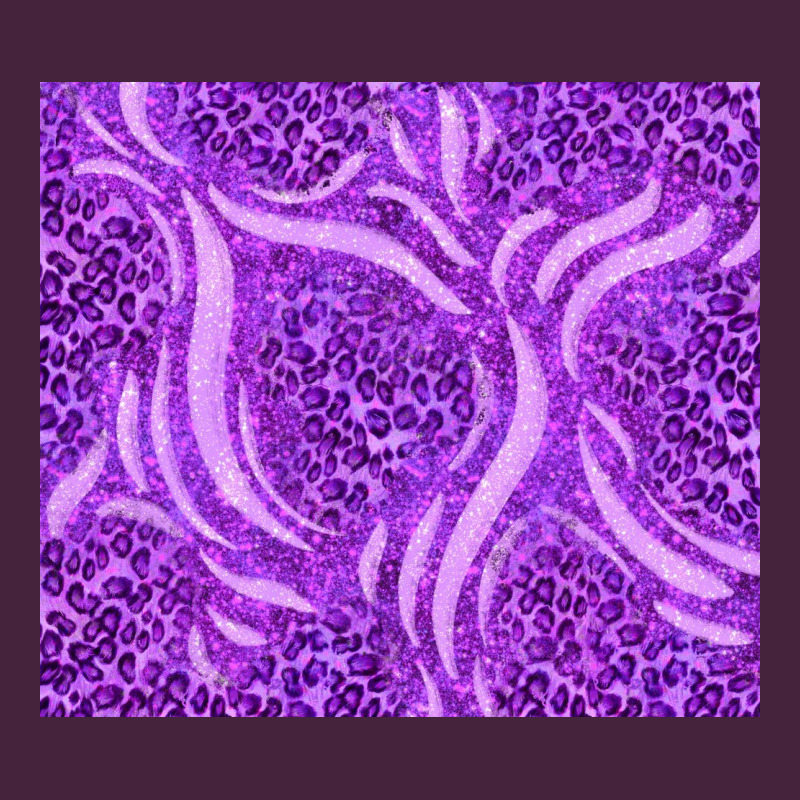 Purple Glitter With Leopard Pattern Long Sleeve Tee by TumblerDesignByShophia | Teevron
