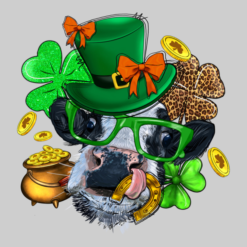 St. Patrick Cow Clover Premium Tee by BundleAndBundleShop | Teevron