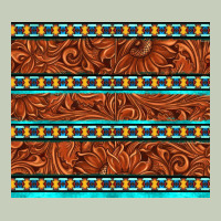 Tooled Leather And Aztec Long Sleeve Tee | Teevron