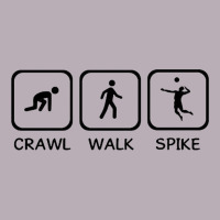 Crawl Walk Spike Volleyball Vintage Tee | Teevron