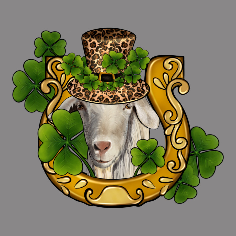 St Patricks Day Goat Horseshoe Shamrock Vintage Tee by RanaPortraitStore | Teevron