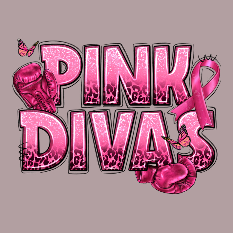 Pink Divas Breast Cancer Vintage Hoodie by NancyCooperArtShop | Teevron
