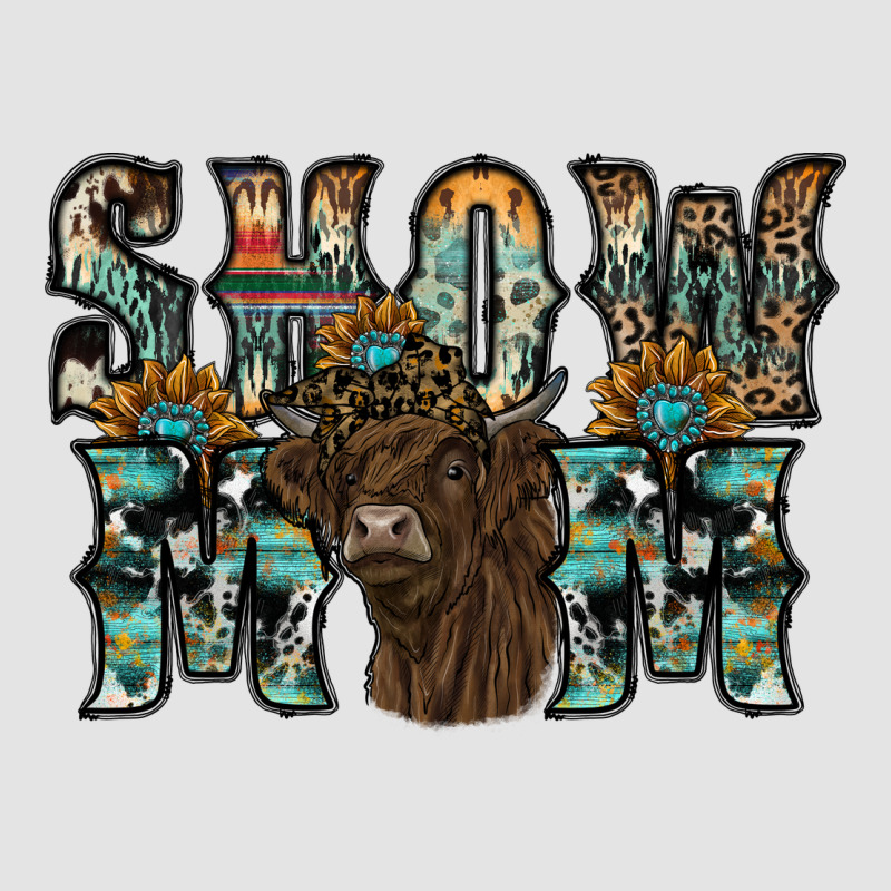 Show Mom Highland Cow Premium Sweatshirt by SublimationCraftShop | Teevron