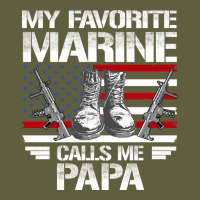Marine Papa, Gifts My Favorite Marine Calls Me Pa Pa Military Mother Vintage Tee | Teevron