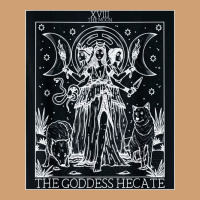 Hecate Tarot Card Triple Moon Goddess Witch Wiccan Pagan Vintage Tee | Teevron