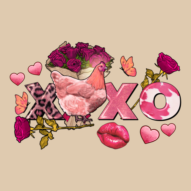 Chicken Valentine's Day Xoxo Heavyweight Sweatshirt by FaDigitalArtStudio | Teevron