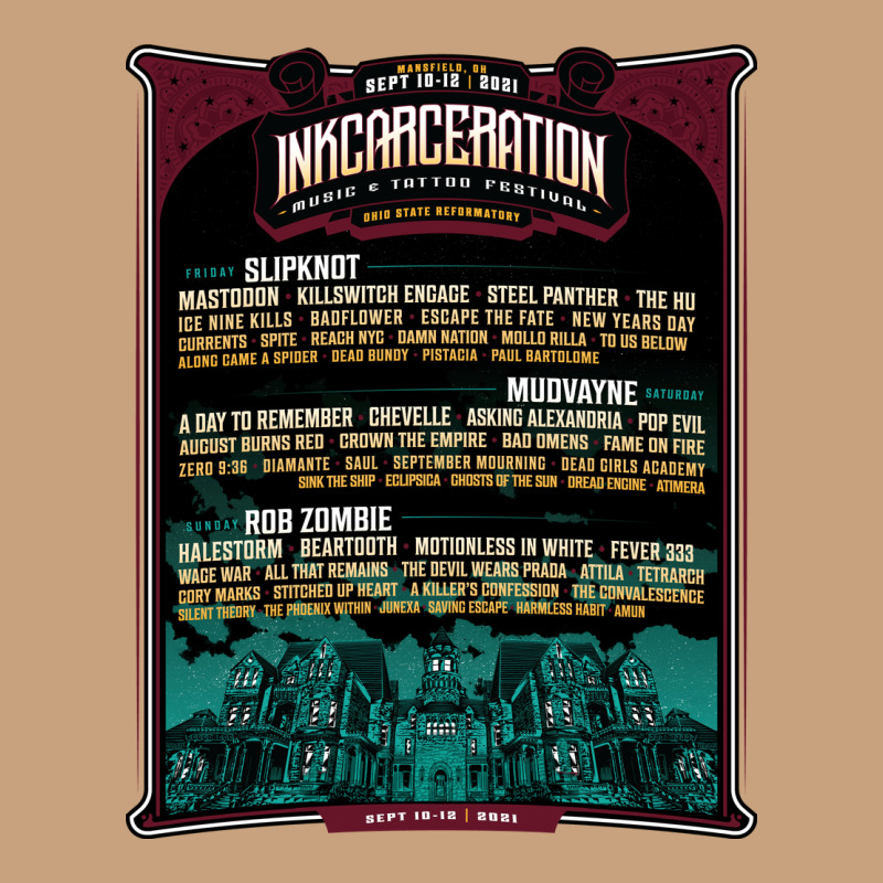 Face Mask Mansfield Ohio Inkcarceration Lineup Vintage Tee by artisFamous | Teevron