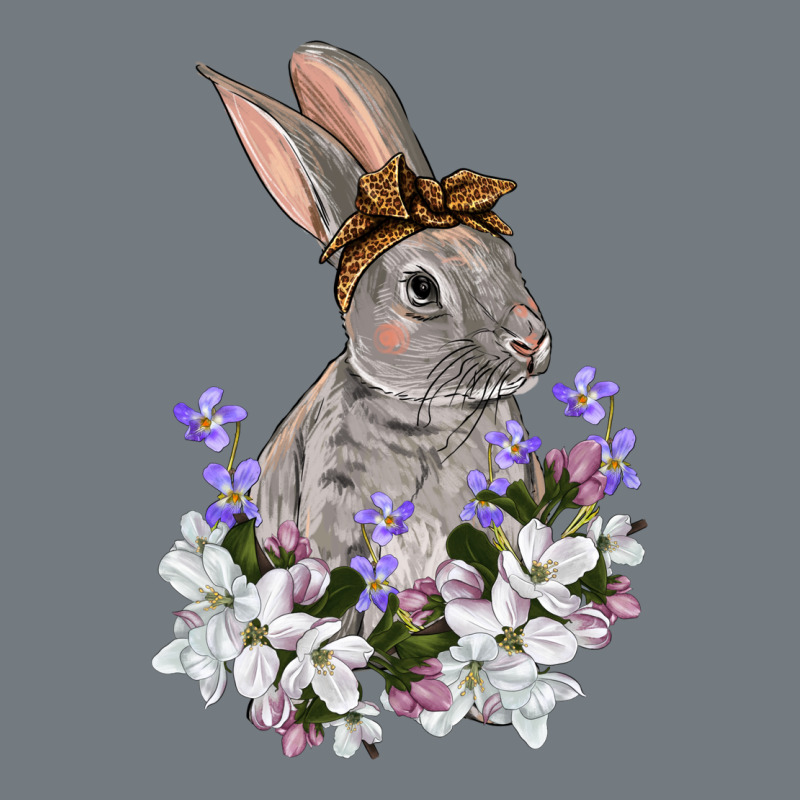 Easter Day Flowers Bunny Heavyweight Sweatshirt by OliviaCreatesArt | Teevron