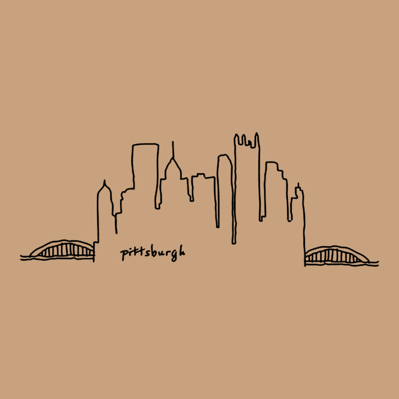 Pittsburgh Skyline City Vintage Tee by artisFamous | Teevron