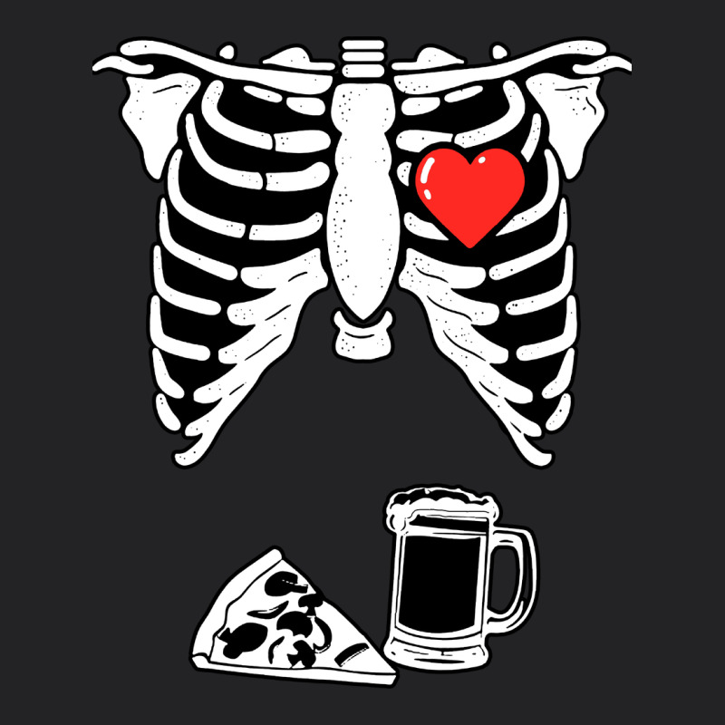 Dad Skeleton Halloween Beer Pizza Vintage Tee by artisFamous | Teevron