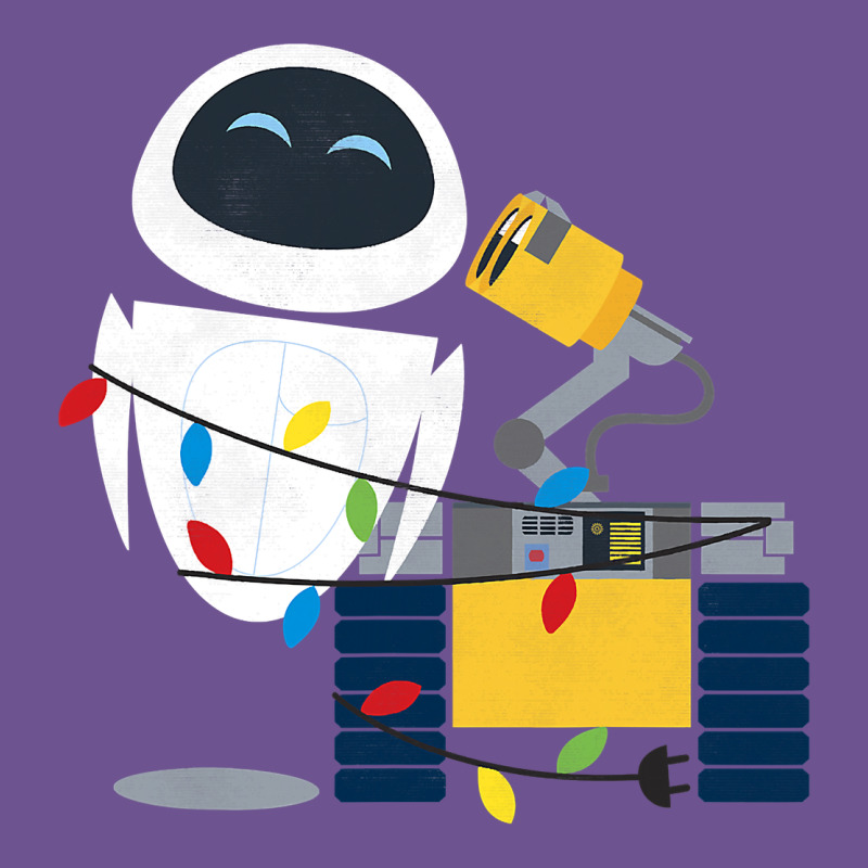 Wall E Eve Christmas Light Wrap Graphic T Shirt Vintage Tee by artisFamous | Teevron