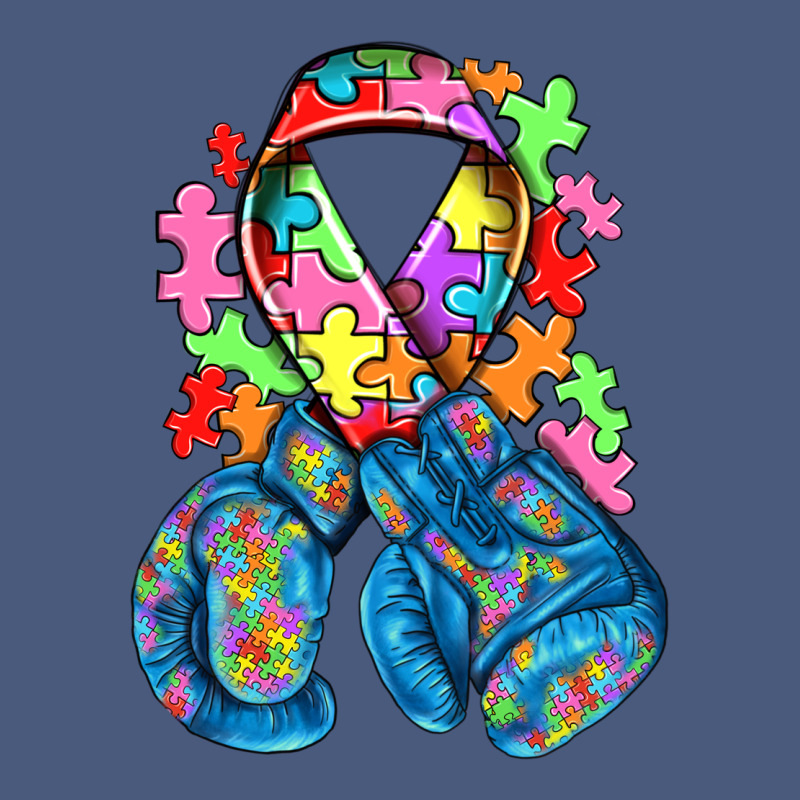 Autism Awareness With Boxing Gloves Vintage Hoodie by NancyCooperArtShop | Teevron
