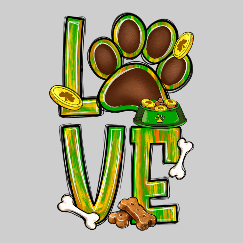 Tie Dye St. Patrick's Day Love Dog Paw Premium Tee by BundleAndBundleShop | Teevron