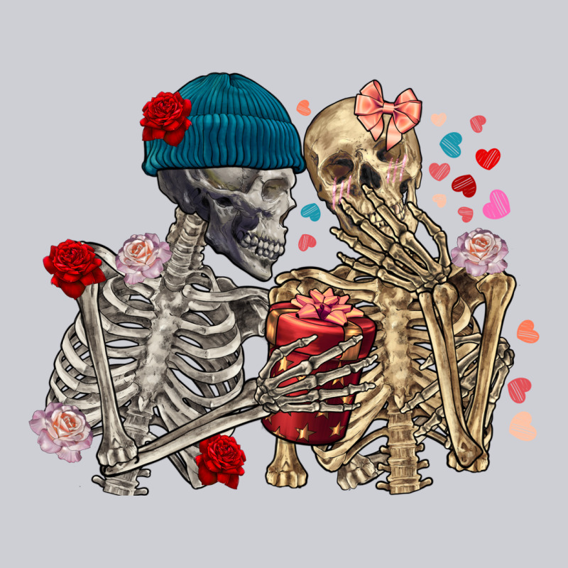 Skeleton Couple Valentine's Day Heavyweight Sweatshirt by FaDigitalArtStudio | Teevron