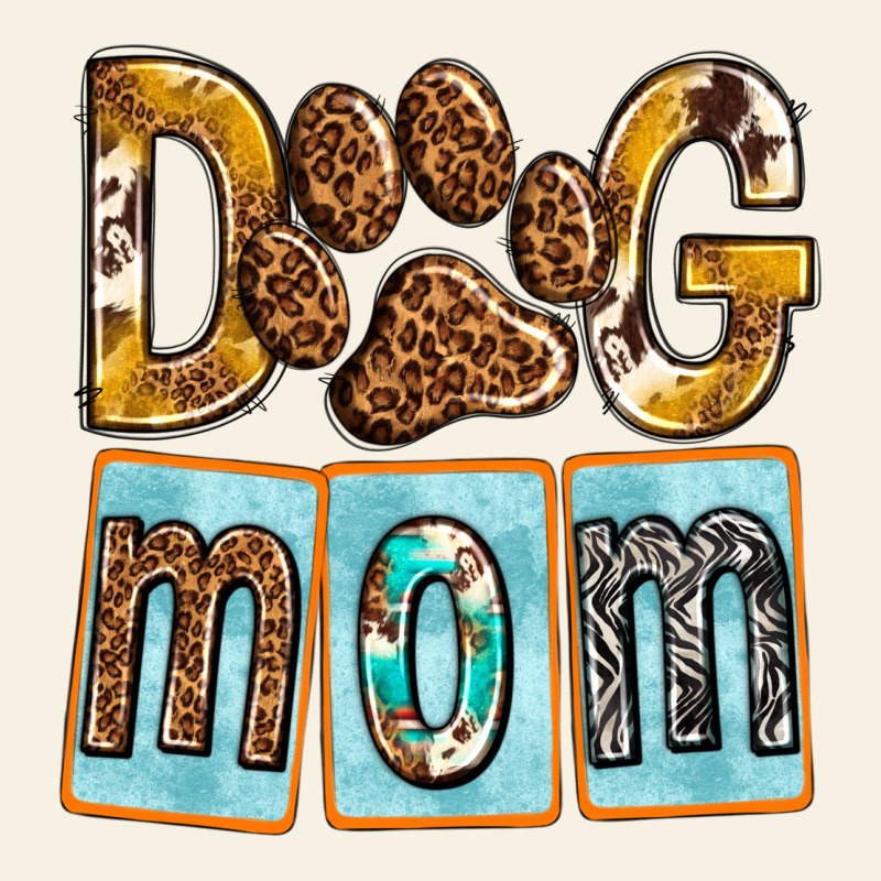 Dog Mom With Paw Vintage Tee by texasbilliewilder | Teevron