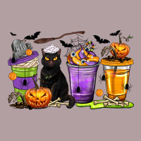 Halloween Cat Coffee Cups Vintage Hoodie | Teevron