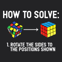 Youth Rubiks Cube Rotate The Sides To The Position Shown Cube Vintage Tee | Teevron