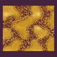 Gold Glitter With Leopard Pattern Long Sleeve Tee | Teevron