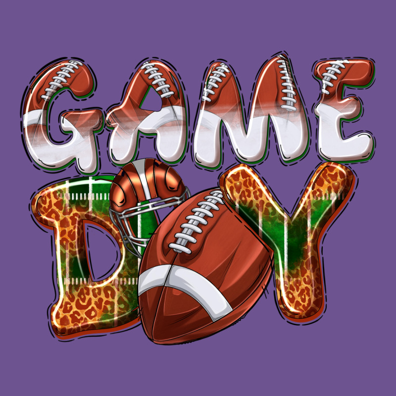 Game Day Leopard Football Vintage Tee by NancyCooperArtShop | Teevron