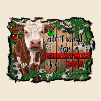 All I Want For Christmas Is A Cow Cowhide Premium Tee | Teevron