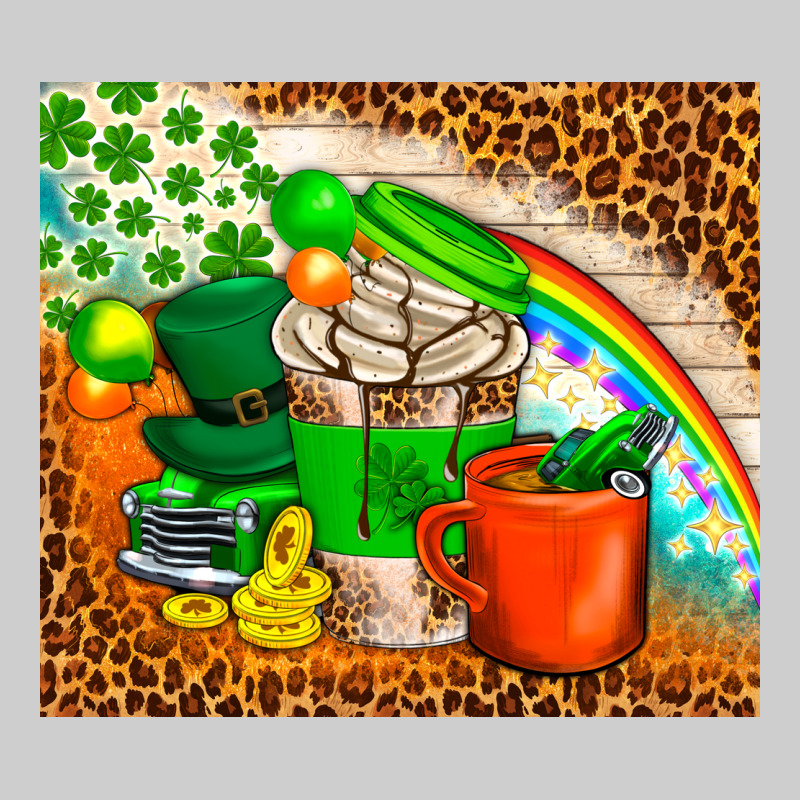 Coffee Cups St Patricks Day Tumbler Premium Tee by BundleAndBundleShop | Teevron