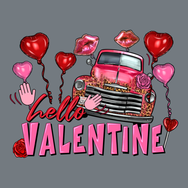 Hello Valentine Valentine's Day Truck Heavyweight Sweatshirt by FaDigitalArtStudio | Teevron