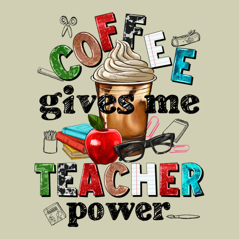 Coffee Gives Me Teacher Power Heavy Core Tee by NancyCooperArtShop | Teevron