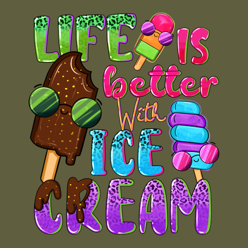 Life Is Better With Ice Cream Vintage Tee by NancyCooperArtShop | Teevron