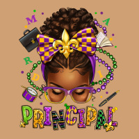 Mardi Gras Principal Afro Messy Bun Vintage Tee | Teevron