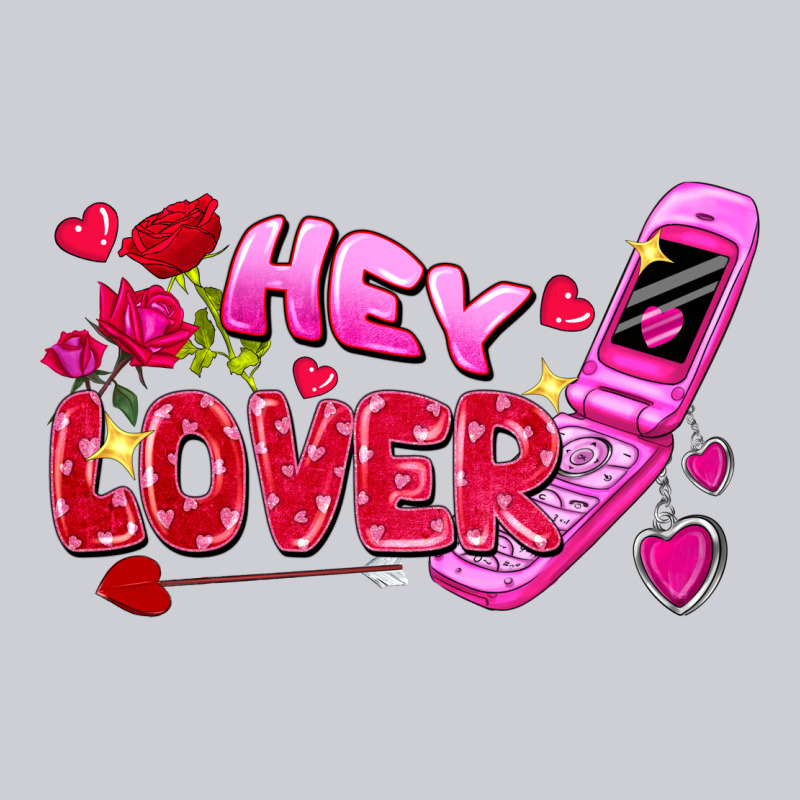Hey Lover Flip Phone Valentine's Day Heavyweight Sweatshirt by FaDigitalArtStudio | Teevron