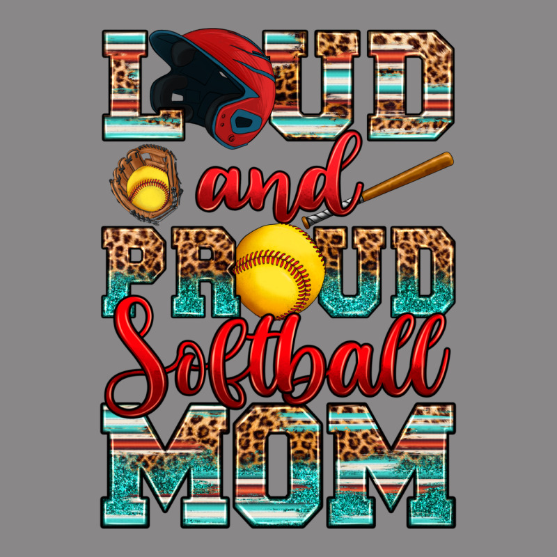 Loud And Proud Softball Mom Vintage Tee by RanaPortraitStore | Teevron