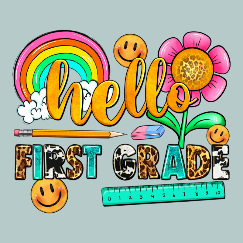 Hello First Grade Heavy Core Tee by NancyCooperArtShop | Teevron