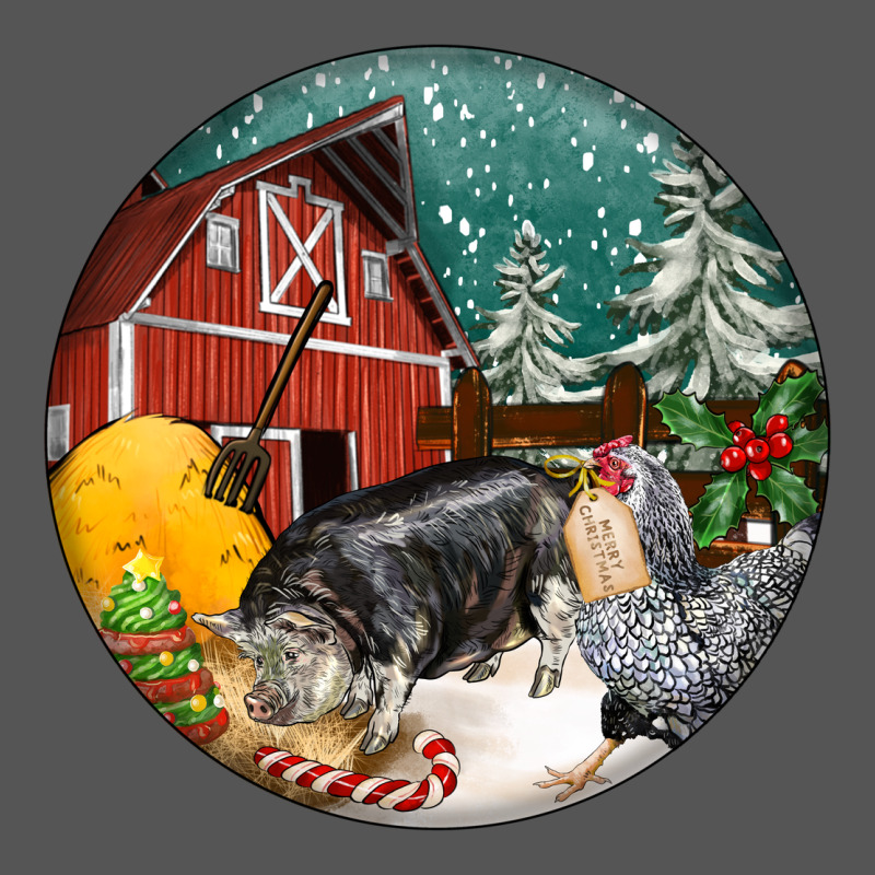 Christmas On The Farm Zipper Hoodie by FaDigitalArtStudio | Teevron