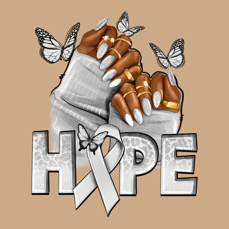Hope White Ribbon Lung Cancer Nails Vintage Hoodie by NancyCooperArtShop | Teevron