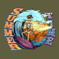 Summer Time Skeleton Surfing Vintage Tee | Teevron