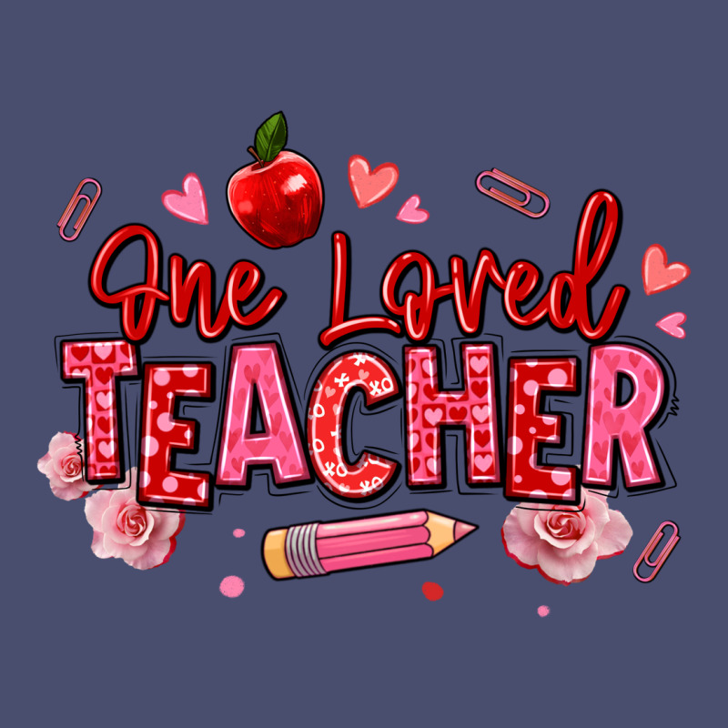 One Loved Teacher Afro Messy Bun Vintage Tee by texasbilliewilder | Teevron