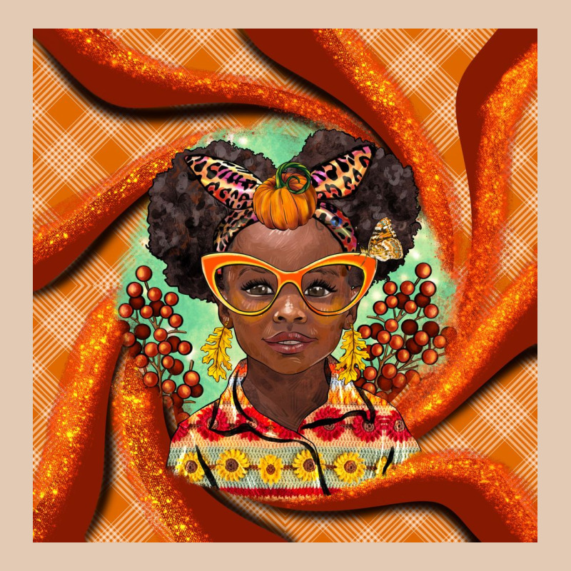 Fall African Girl Urban Hoodie by BarkalooDesign | Teevron