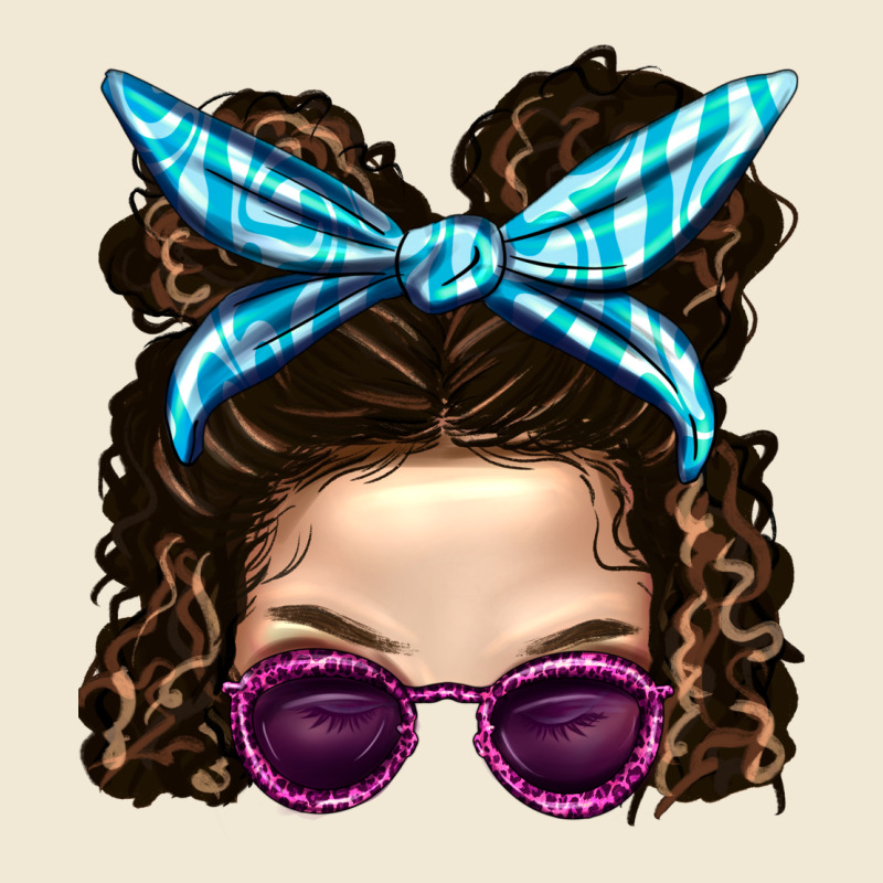 Messy Bun Mom And Pink Leopard Sunglasses Premium Tee by BundleAndBundleShop | Teevron