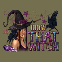 100% That Witch Black Afro Witch Vintage Hoodie | Teevron