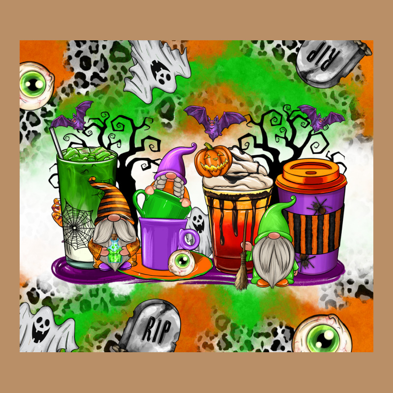 Halloween Coffee Cups Vintage Hoodie by texasbilliewilder | Teevron