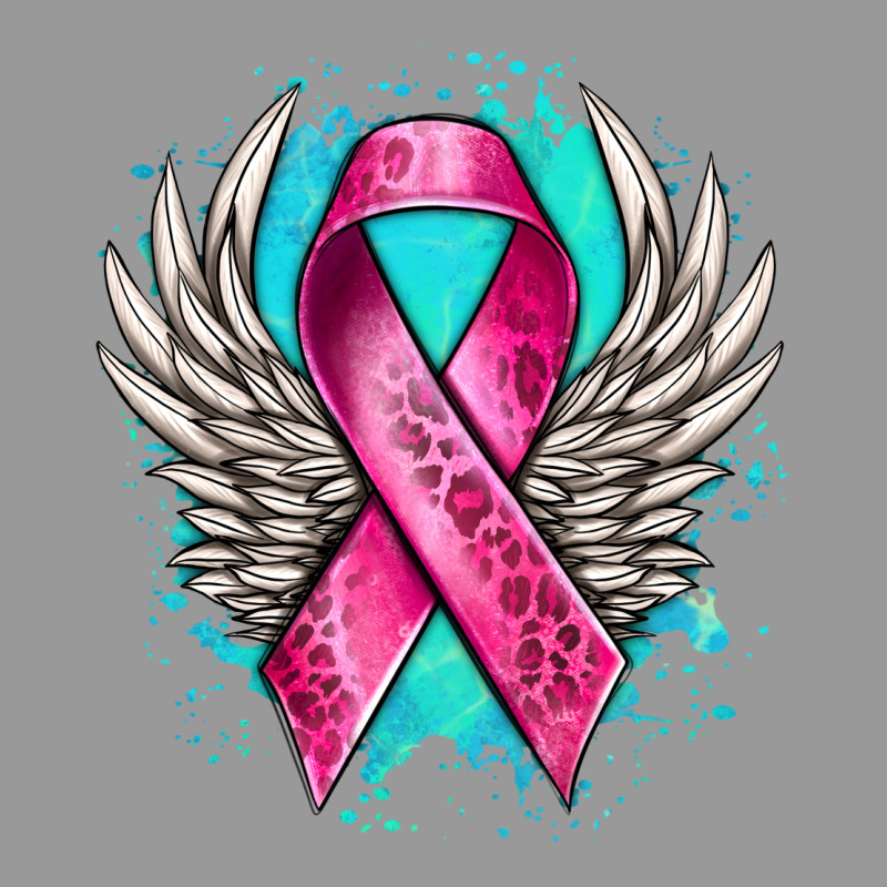 Cancer Ribbon With Angel Wings Vintage Hoodie by NancyCooperArtShop | Teevron