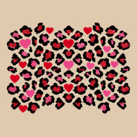 Valentine's Day Leopard And Heart Background Heavyweight Sweatshirt | Teevron