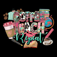 Coffee Teach Repeat Teacher Heavy Core Tee | Teevron