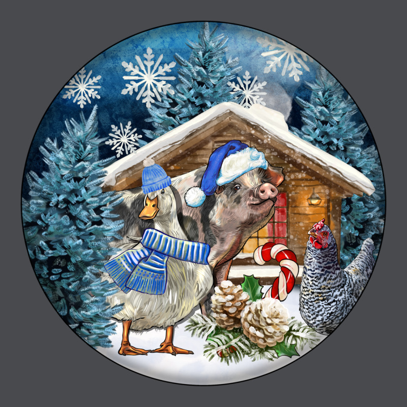Winter Farm Animals Zipper Hoodie by FaDigitalArtStudio | Teevron