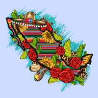 Mexico Map With Leopard And Sunflowers Urban Heavy Tee | Teevron