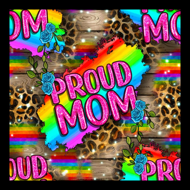 Pride Lgbtq+ Proud Mom With Leoapard Patterns Premium Tee by BundleAndBundleShop | Teevron