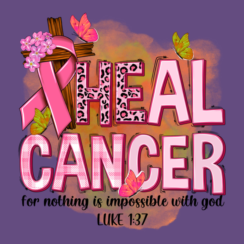 Heal Cancer For Nothing Is Impossible With God Vintage Hoodie by NancyCooperArtShop | Teevron