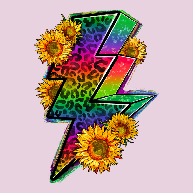 Lgbtq+ Lightnin' Bolt With Sunflower Ladies Tee by BundleAndBundleShop | Teevron