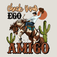 Check Your Ego Amigo Rodeo Cowboy Heavy Core Tee | Teevron