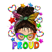 LGBTQ+ Messy Bun With Colorful Stars | Teevron